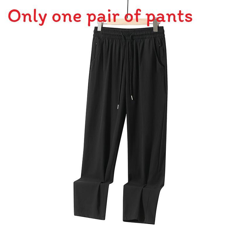 Ice Silk Mens Casual Pants With High Elasticity For Summer Active Wear