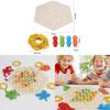 Wooden Geometric Chain Puzzle Game For Family Brain Teasers And Skills Development