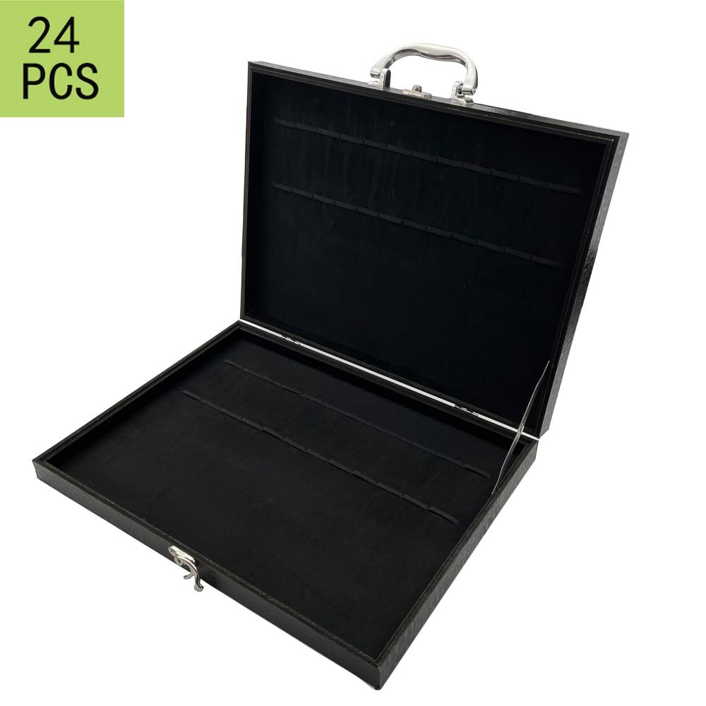 Dinnerware Set High Quality 3 Color Empty Wooden Box Tableware Gift Box Red Box Can Hold 24Pieces of Silverware