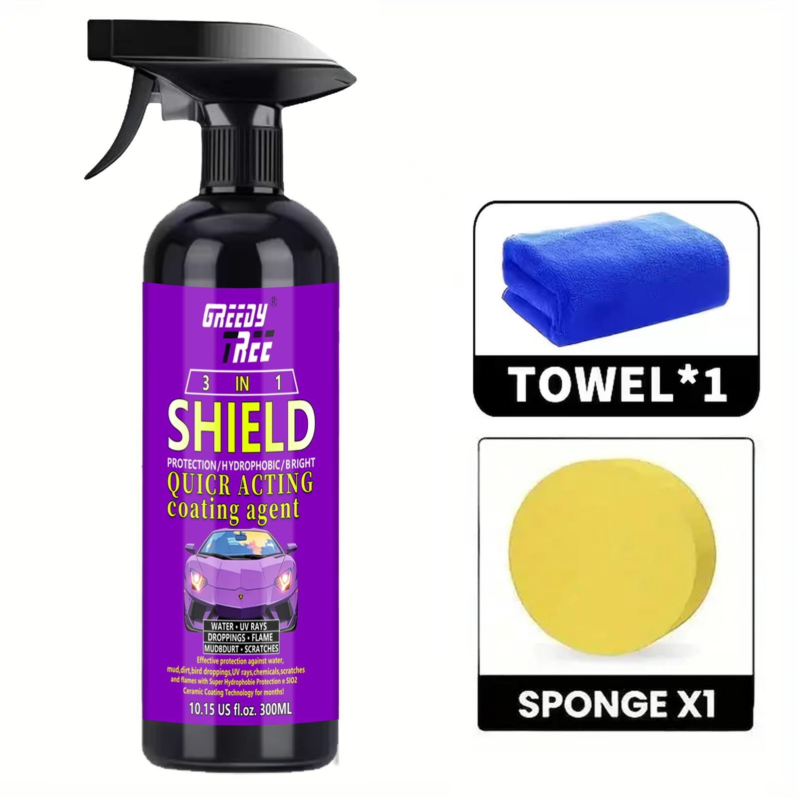 

3 in 1 High Protection Quick Car Coating Spray,Multi-functional Coating Renewal Agent, Ceramic Car Coating Agent Spray