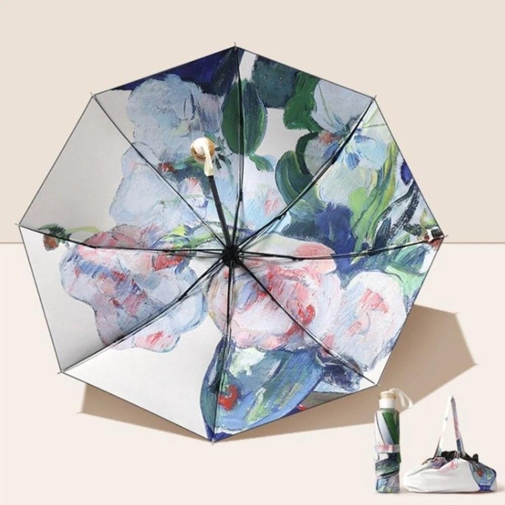 

UV Protection Double-layered Sun Umbrella Foldable Dual-purpose Sunshade Outdoor Use Style B
