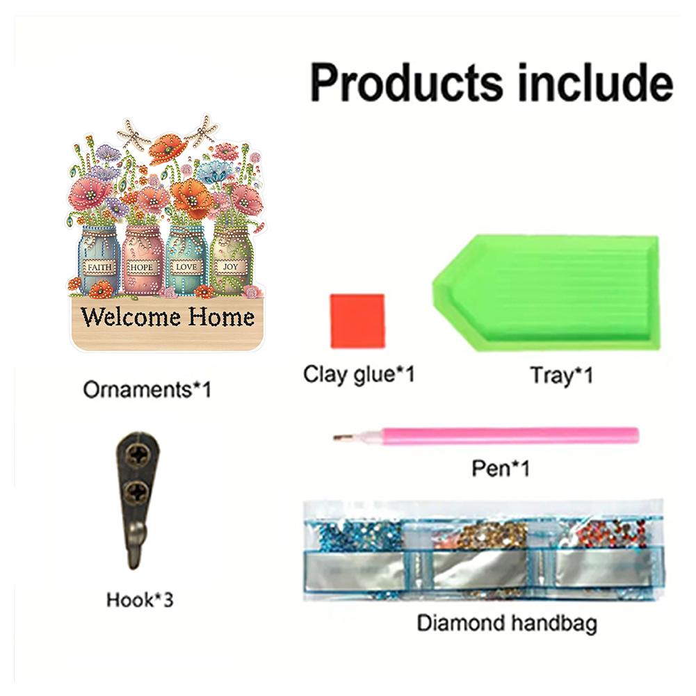 Katze Strass Malerei Kleiderhaken DIY Diamant Malerei Kunst Haken 3 Haken Diamant Malerei Hakenleiste für Heim- Büro-Dekor