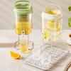 Water Dispenser with Faucet BPA-Free Summer Juice Jug for Fridge 5L Leakproof Iced Tea & Fruit Infuser