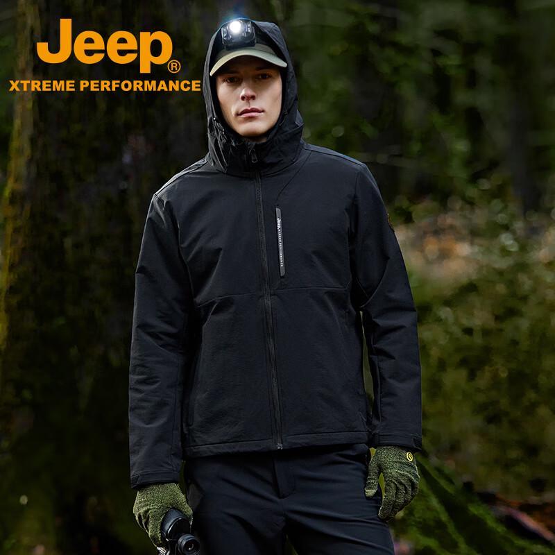 Jeep Men's Waterproof Windproof Softshell Jacket