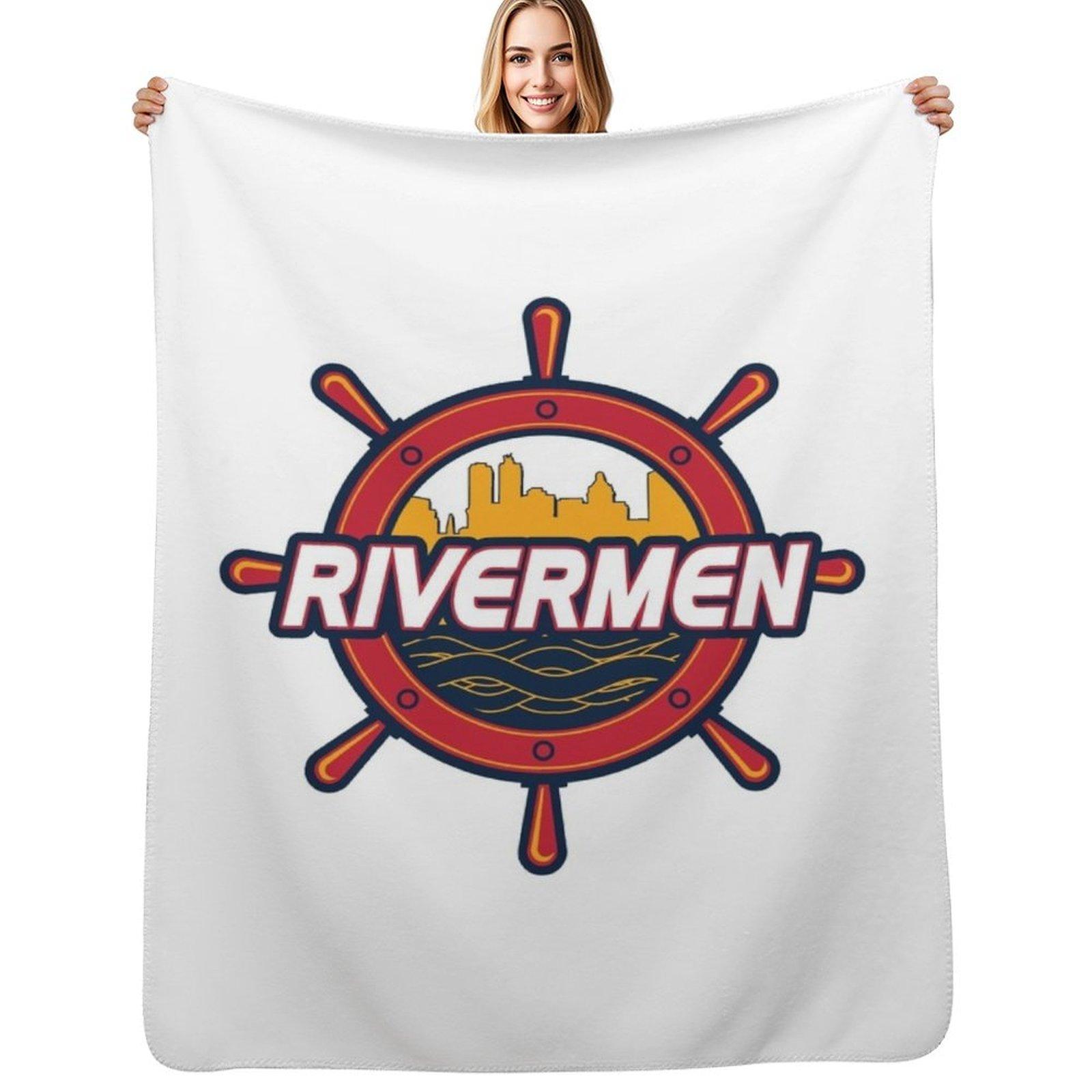 Плед с логотипом Peoria Rivermen Уютный микрофибровый плед для дома и спальни Size: 75*100cm, Weight: 230 GSM