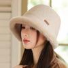 Autumn and Winter Velvet Thickened Hat Women's Warm Bucket Hat Bucket Hat Basin Hat