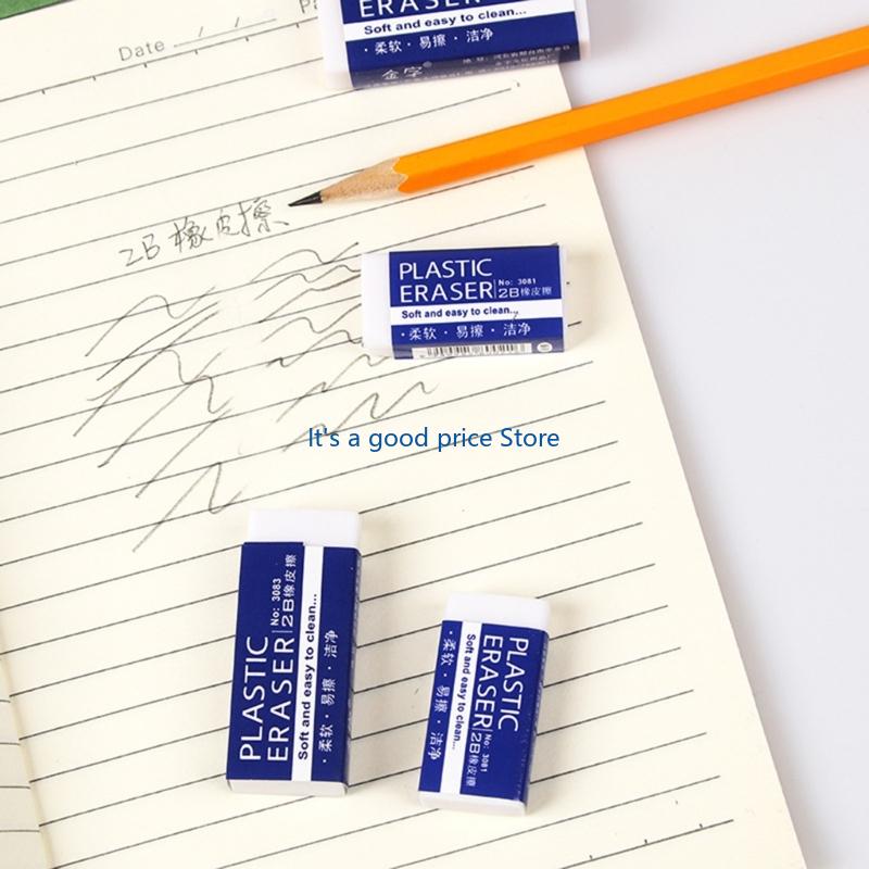 10 Pcs White Erasers 2B Pencil Erasers Simple Art Eraser Painting Eraser School Supplies Prizes Gift for Classroom