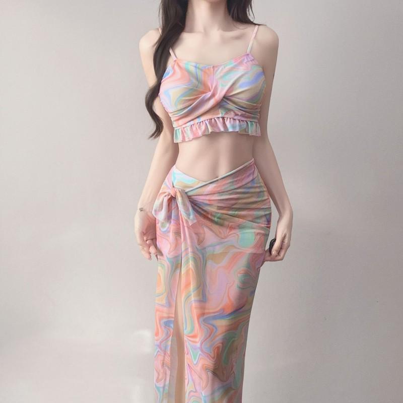 

Swimwear Women s Split Bikini Three-piece Set Of Internet Celebrity Vacation Hot M is suitable for 80-100 kg