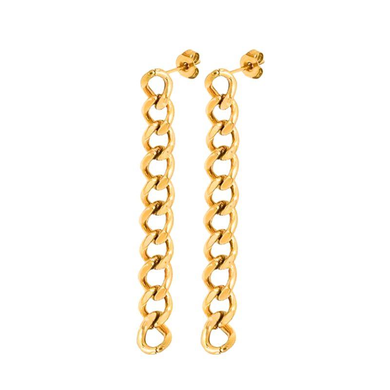 925 Silver Needle Long Chain Stud Earrings For Women Exquisite Zircon Geometric Tassel Pendant Earrings Luxury Jewelry