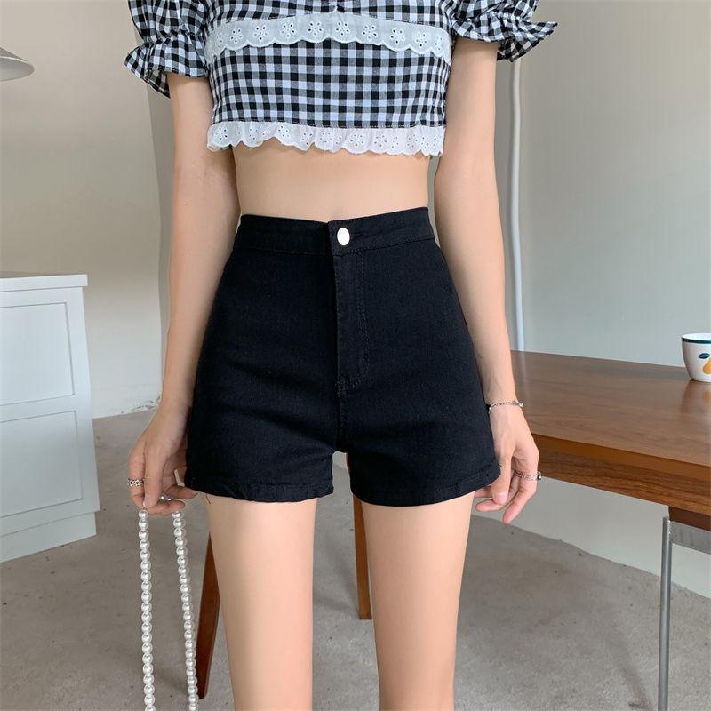 Bequeme Skinny Modische und Vielseitige Sommer Hüftbetonte Stretch Denim Shorts Zum Anheben des Gesäßes von High-Waist Skinny Hosen Damen Hosen