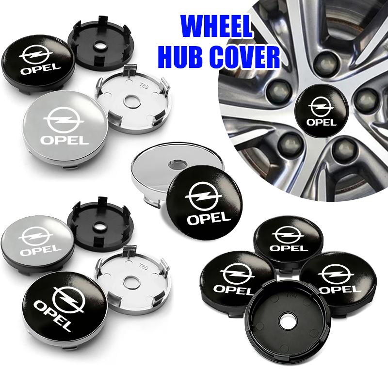 4Pc Aluminum Metal Emblem Car Wheel Center Hub Caps Sticker Badge For Opel Corsa Mokka Astra Cascada Adam Insignia Meriva Vectra