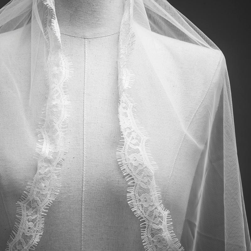 ivory lace veil