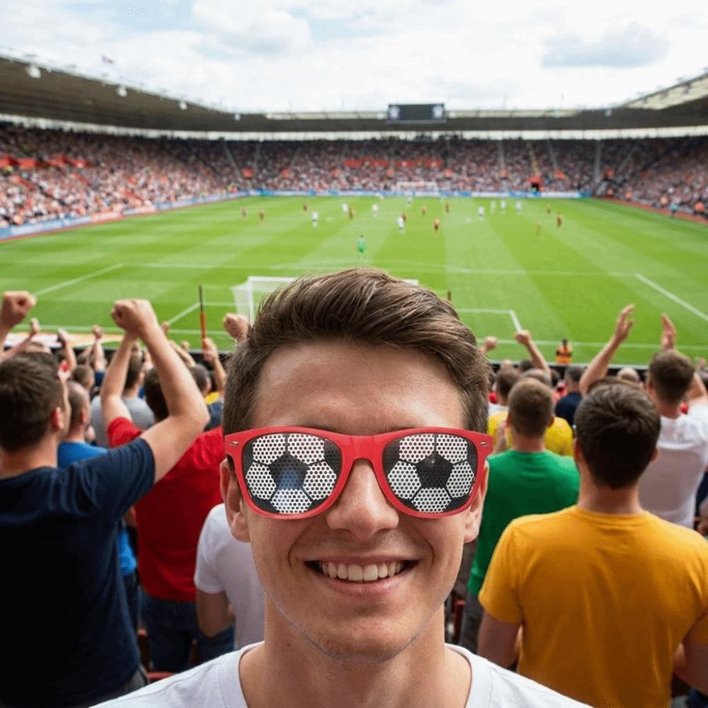 Stylish Decorative Glasses Frame Lightweight Football Sunglasses Soccer Sunglasses  Sports Event