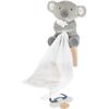 Doudou et compagnie -unicef pantin avec doudou attache-sucette – koala - 12 cm - gris - boite cadeau- dc3747