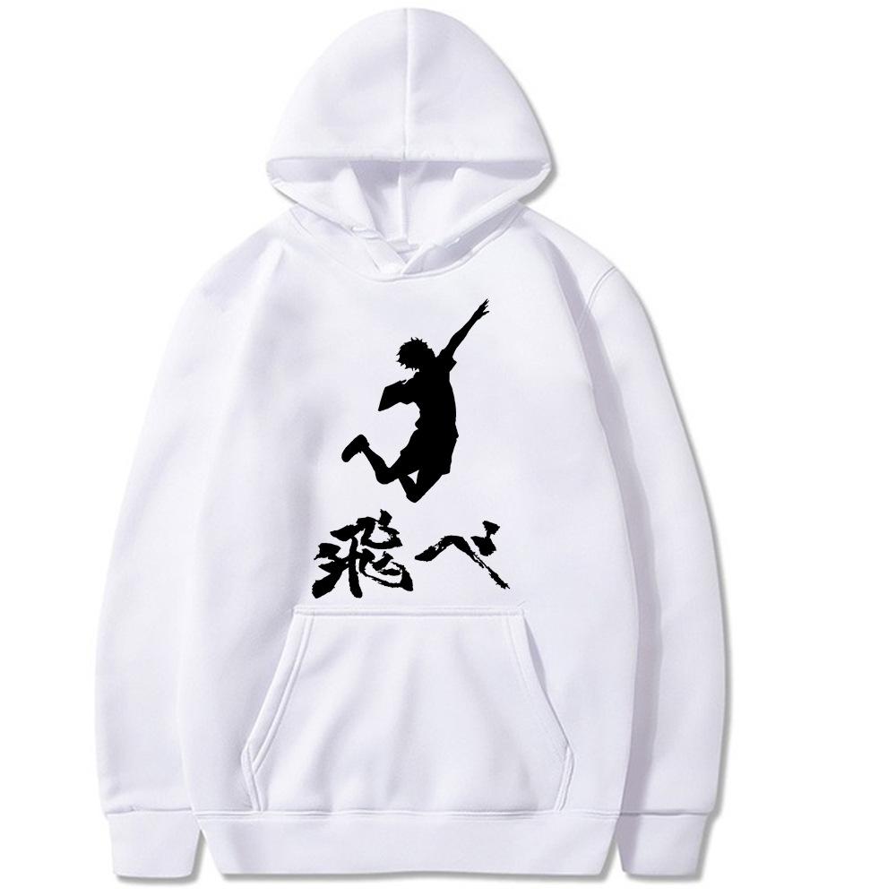 Haikyuu Anime Graphic Harajuku Hoodie Men's and Women's Harajuku Pullover Street Wear Unisex Autumn Winter Plushed