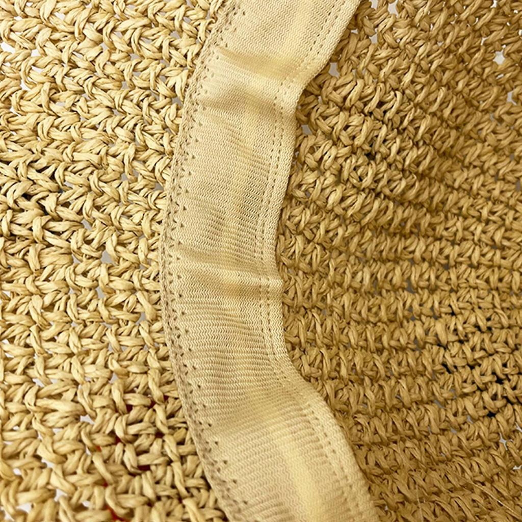 Portable Beach Hat Fisherman Hat Gift for Camping Climbing Lovers Sunshade Crocheted for Dress-up Party Outdoor  Khaki