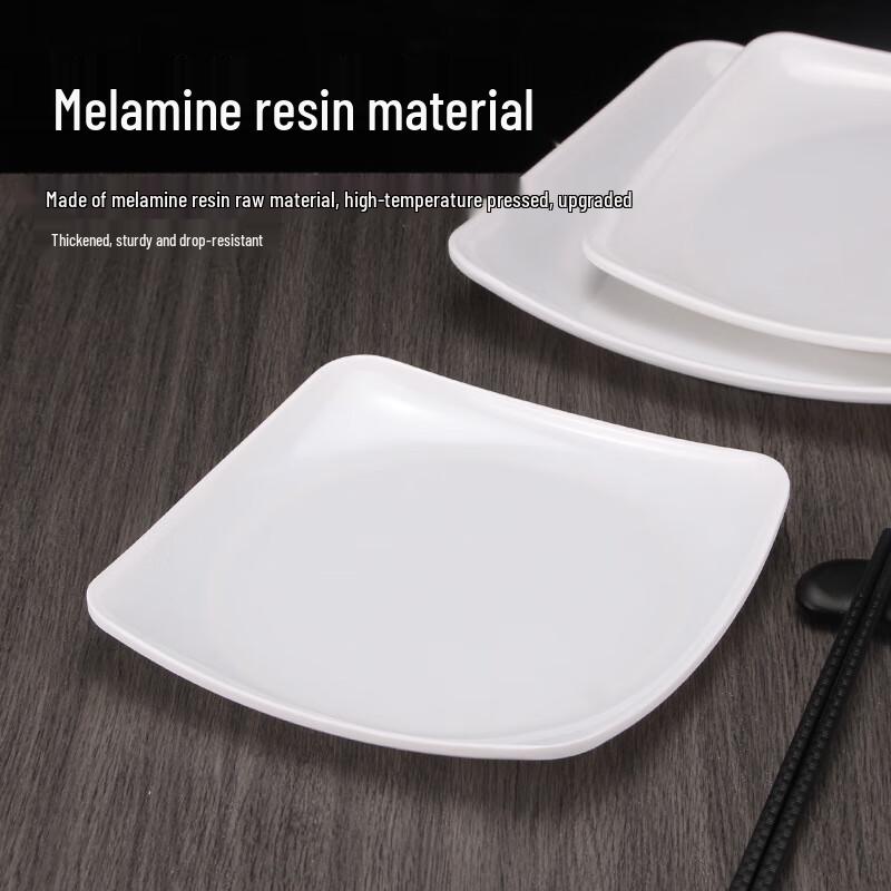 Commercial Melamine Square Dinner Plate