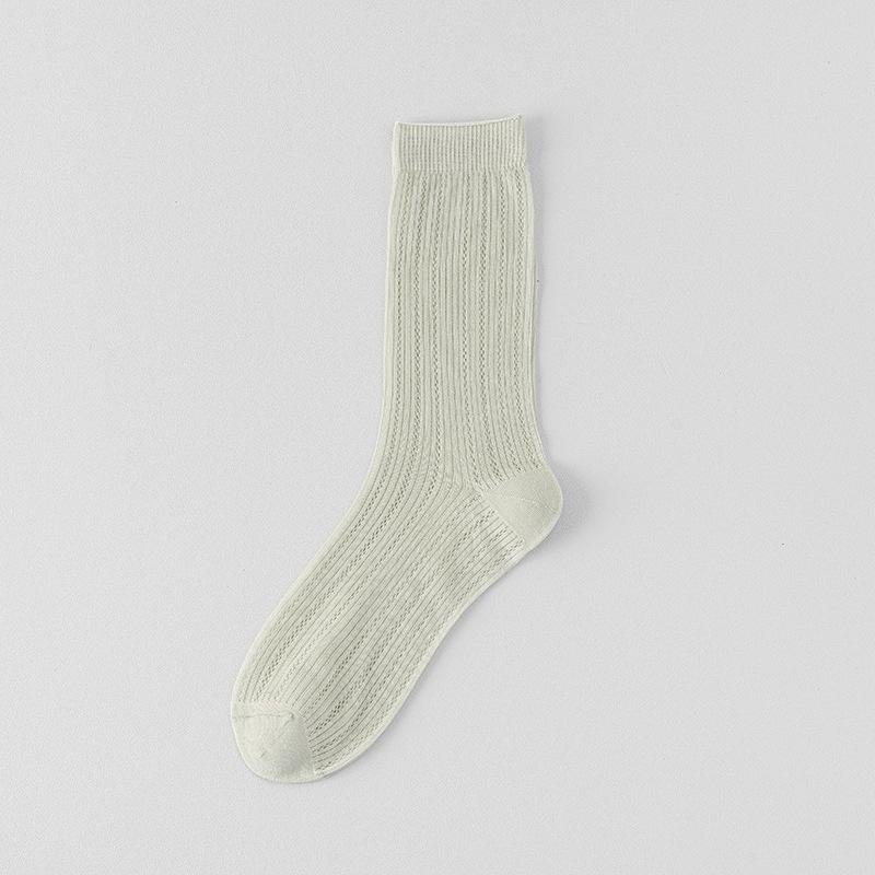 Women s Mulberry Silk Mid-Calf Mesh Socks - Antibacterial, Lightweight, Seamless, Slouchy, Ballet Style One Size 35-39 зелёный