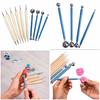 10 Pcs Dotting DIY Tools Kit Stainless Steel Ball Styluses Rock Painting
