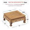 Solid Wood Display Base for Sculptures, Plants, or Ornaments