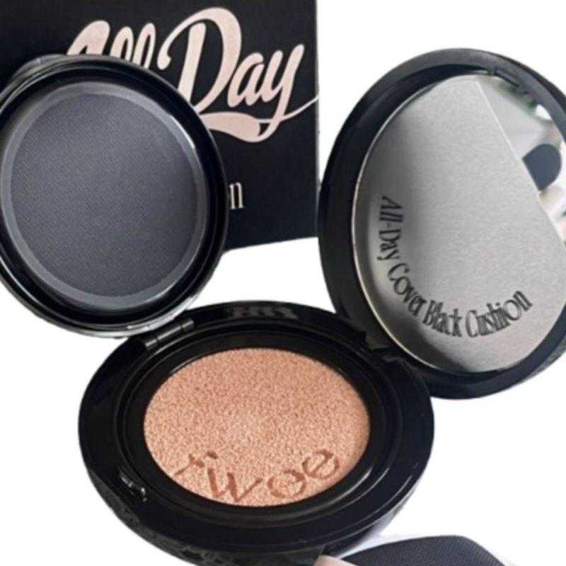 FWEE Celodenní krycí černá cushion sada (Hlavní + Náplň) – Dlouhotrvající krycí cushion make-up 5 odstínů