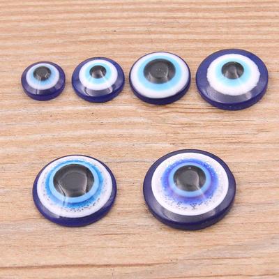 Blue Evil Eye Resin Sticker for Jewelry & Phone Accessories (10-20mm)