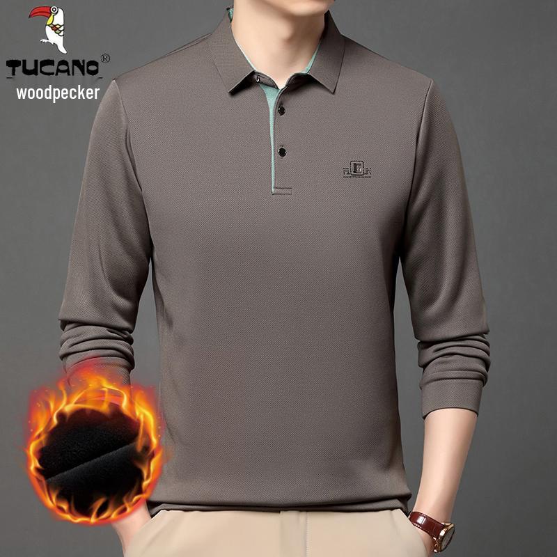 

Мужское поло с длинным рукавом Woodpecker - Весенне-осенняя деловая повседневная эластичная дышащая рубашка 190 (For 190-220 lbs)