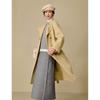 INMAN Women's Alpaca Silk Blend Double-Faced Wool Coat