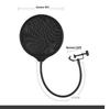 Dual-layer Pop Filter & Foam Windscreen for Condenser Mics – Noise Reduction & Detachable Mesh
