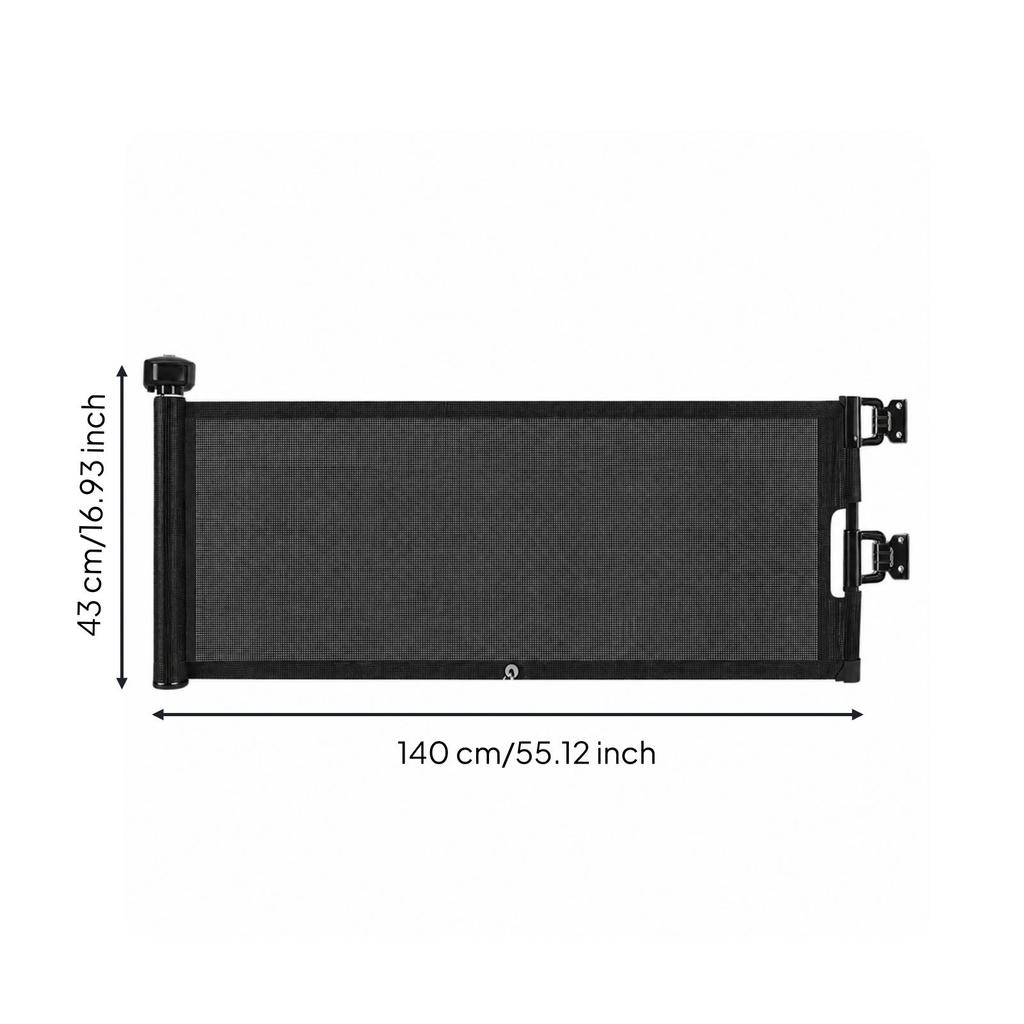Retractable Mesh Pet Gate Slim for Stairs, Kitchens