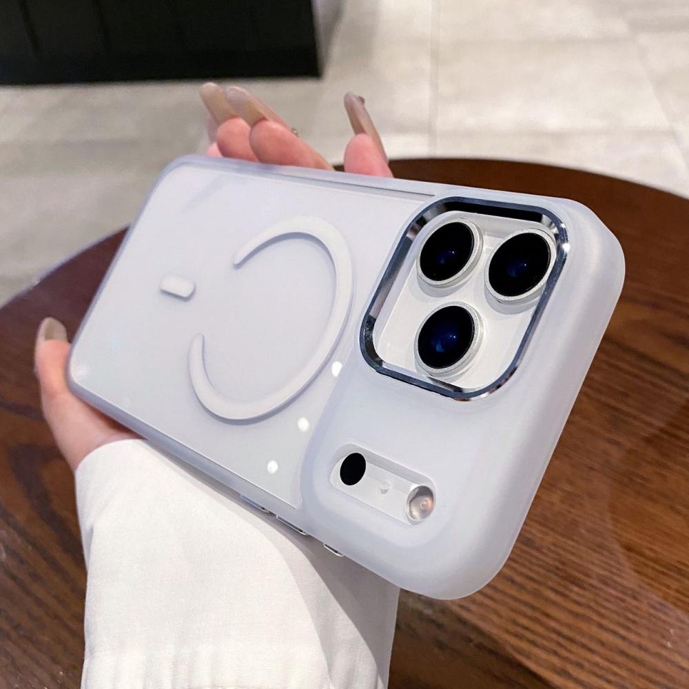 

Fashion Clear Magnetic Wireless Charge Hard Phone Case For IPhone 17 Air 16E 15 14 Pro Max Plus Hybrid Shockproof Protect Cover iPhone 16 Pro Max білий