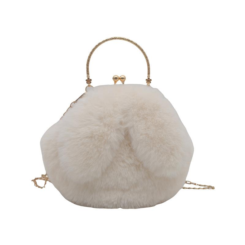 Popular Popular Plush Bag Women'S Autumn And Winter Texture Women'S Portable Plush Bag Chain Messenger Bag