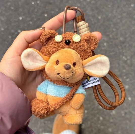 

Cute Doll Roo Match Lanyard Plush Keychain Car Interior Pendant Decoration Diy Outfit Change Plaything Anime Peripheral Image Fun Present