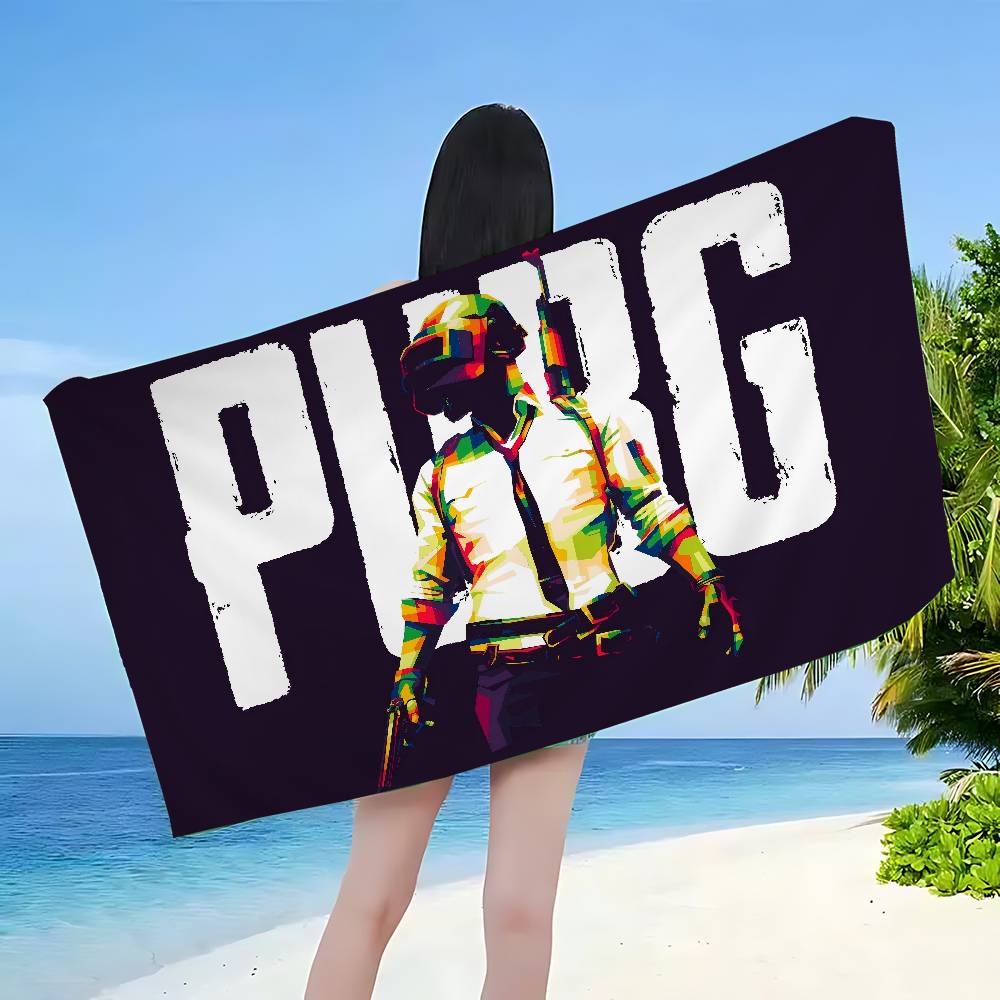 Asciugamano da Spiaggia in Microfibra per Tiro Sportivo Competitivo Tattico P-Pubg Assorbente Asciugatura Rapida per Resort Balneari Arrampicata in Montagna