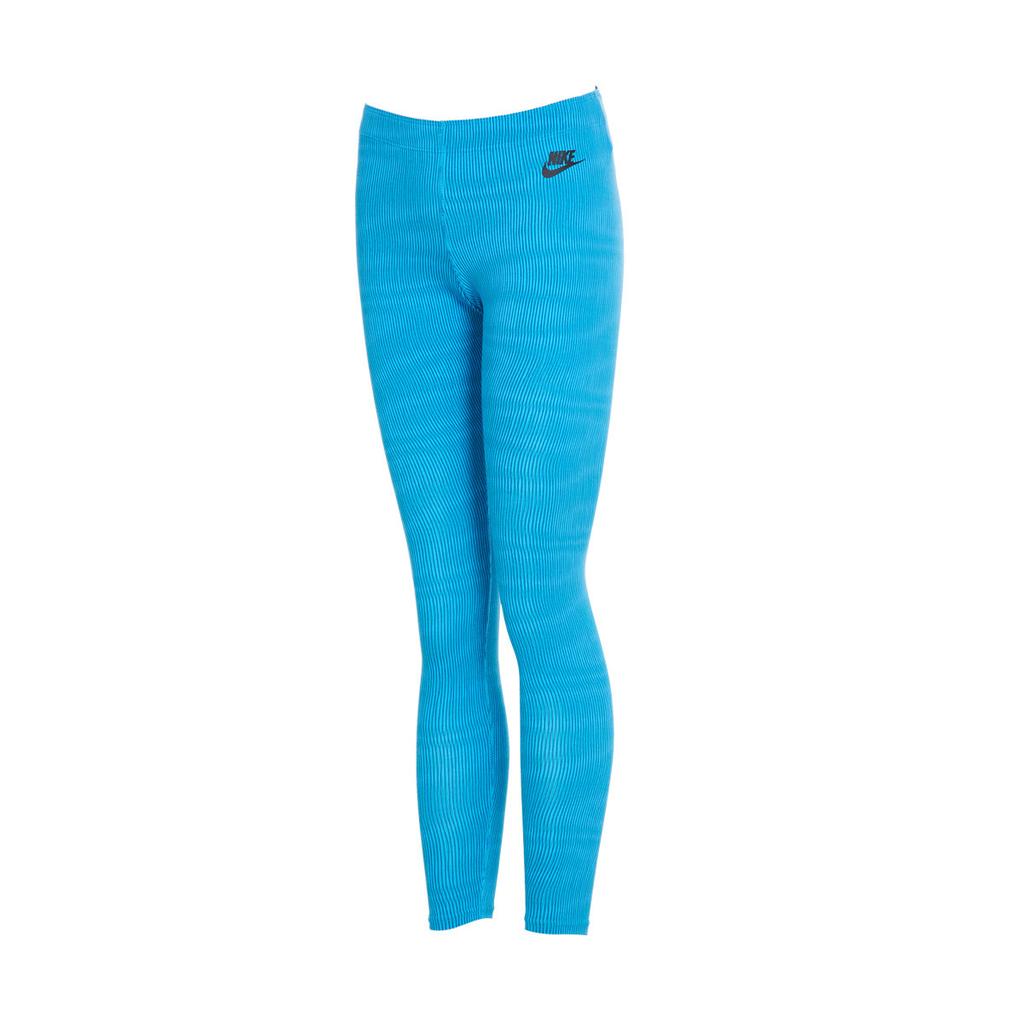 Nike Solid Color Breathable Moisture-Wicking Comfortable Butt-Lifting Leggings Women Leggings Blue 726097-418