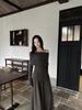 2026 Elegant One-Shoulder Korean Dress: Women's Spring/Autumn Lazy Style Full Set