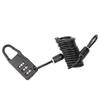 Mountain Bike Helmet Portable Motorcycle Bicycle Steel Wire Three Digit Password Lock