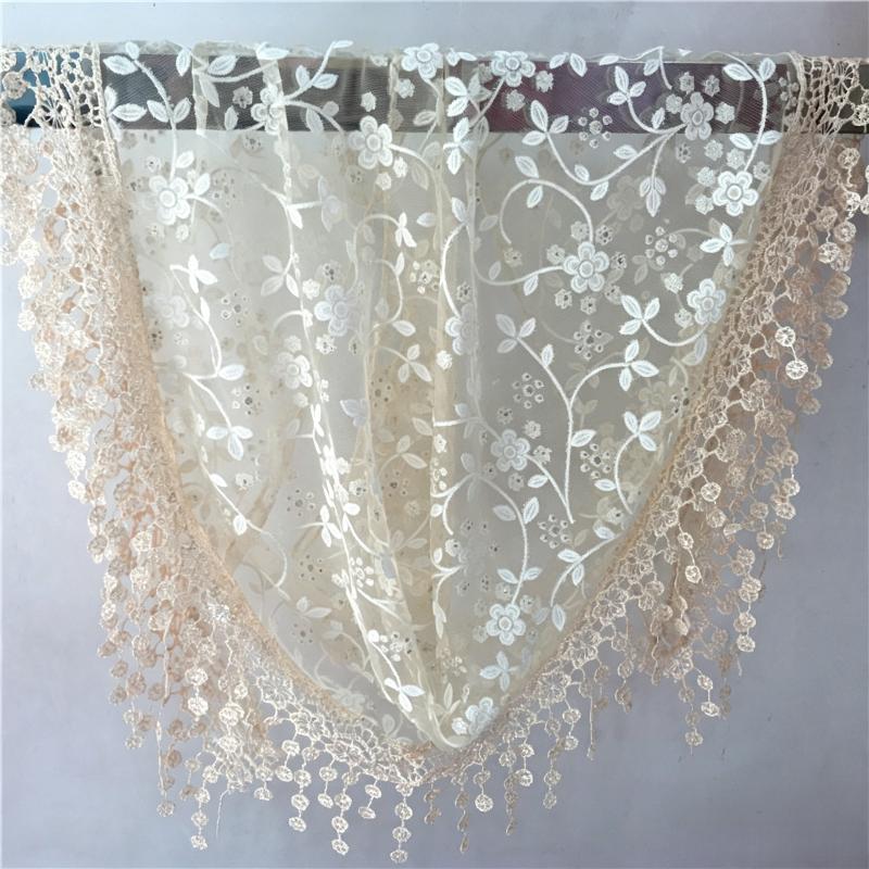 Tassel Triangle Shawl Lace Veil Scarf Bandana Church Prayer Wedding Mantilla Embroidered Headcovering Hijab Women Scarf
