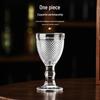 Vintage Embossed Red Wine Goblet