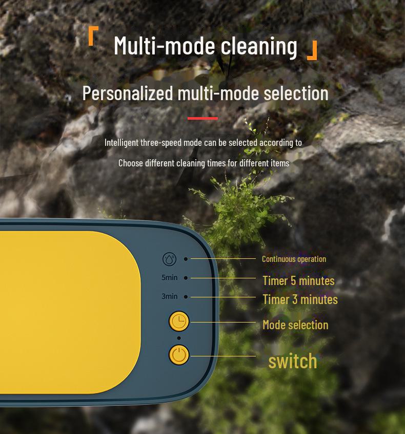 Portable Multi-Functional Ultrasonic Glasses Cleaner