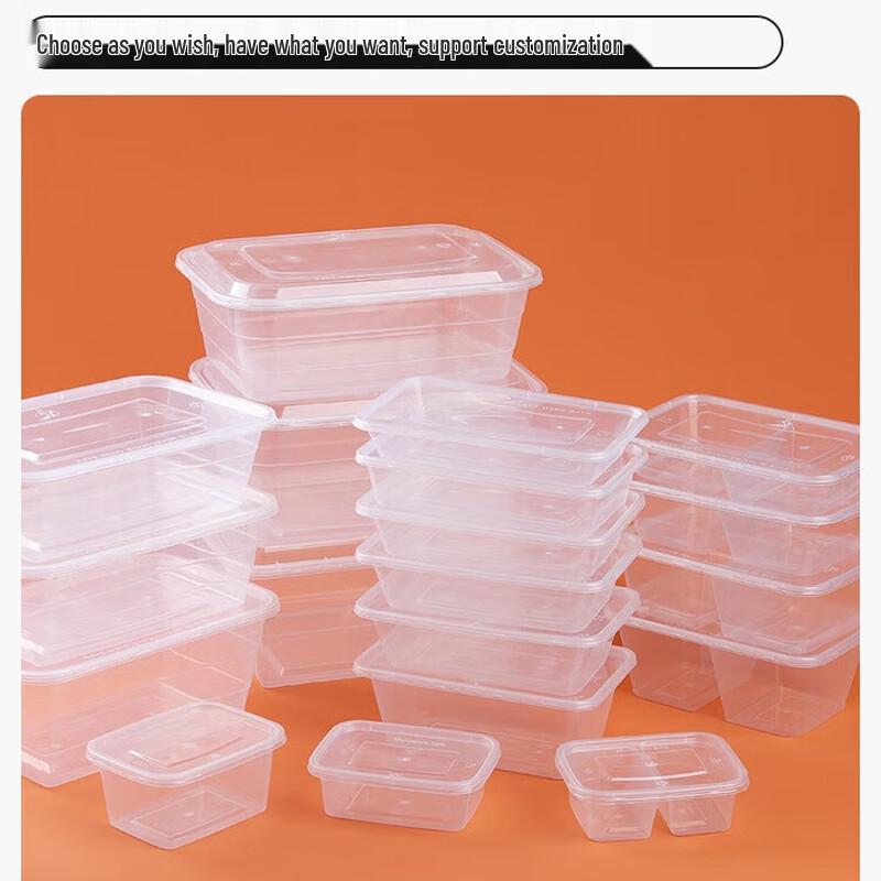 Anxiwang Disposable Round Takeaway Food Containers 450ML