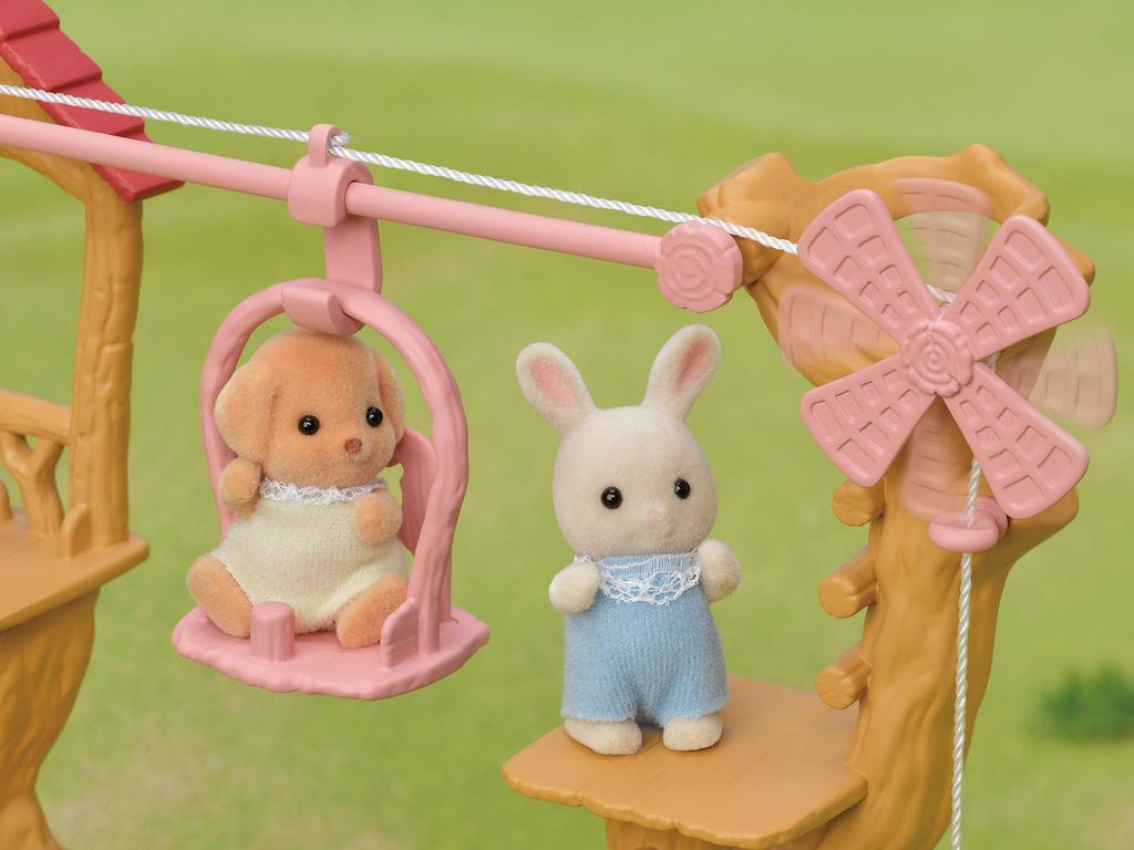 Sylvanian Families Family Trip Play Set Ropeway ST Mark Ages Sylvanian Epoch [Cute Set] (CO-64, Certified, 3+, Toy, Dollhouse, Families, Co., Ltd.)
