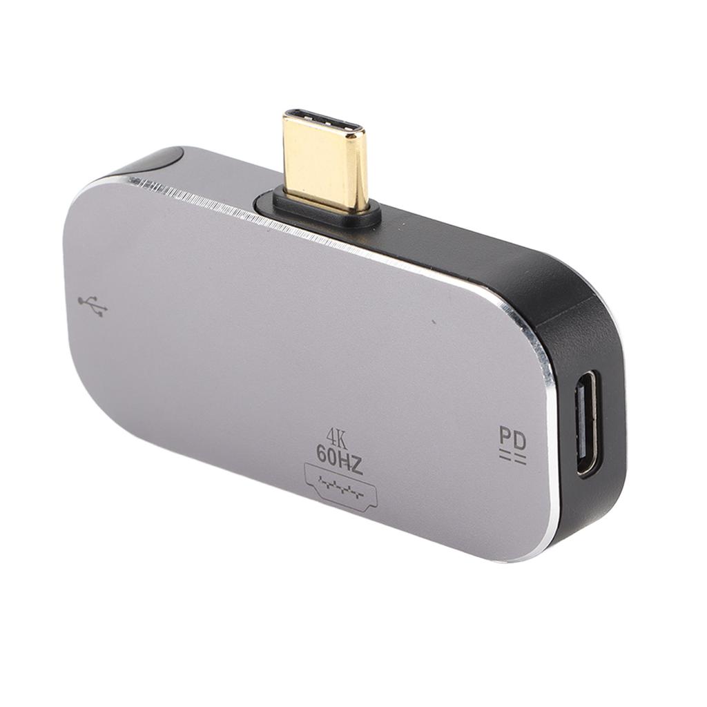 USB C Hub 3 in 1 Type C Male to HD Multimedia Interface 2 Type C Female Docking Station for Windows for Android for OS X