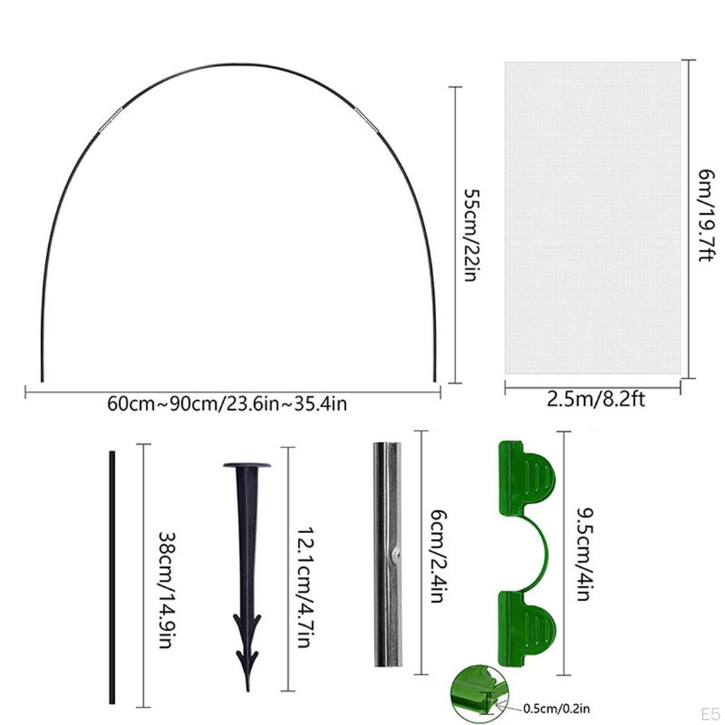 Garden Mesh Kit, Net Cover, Plant Greenhouse Cover for Raised Beds Vegetables, Flowers,