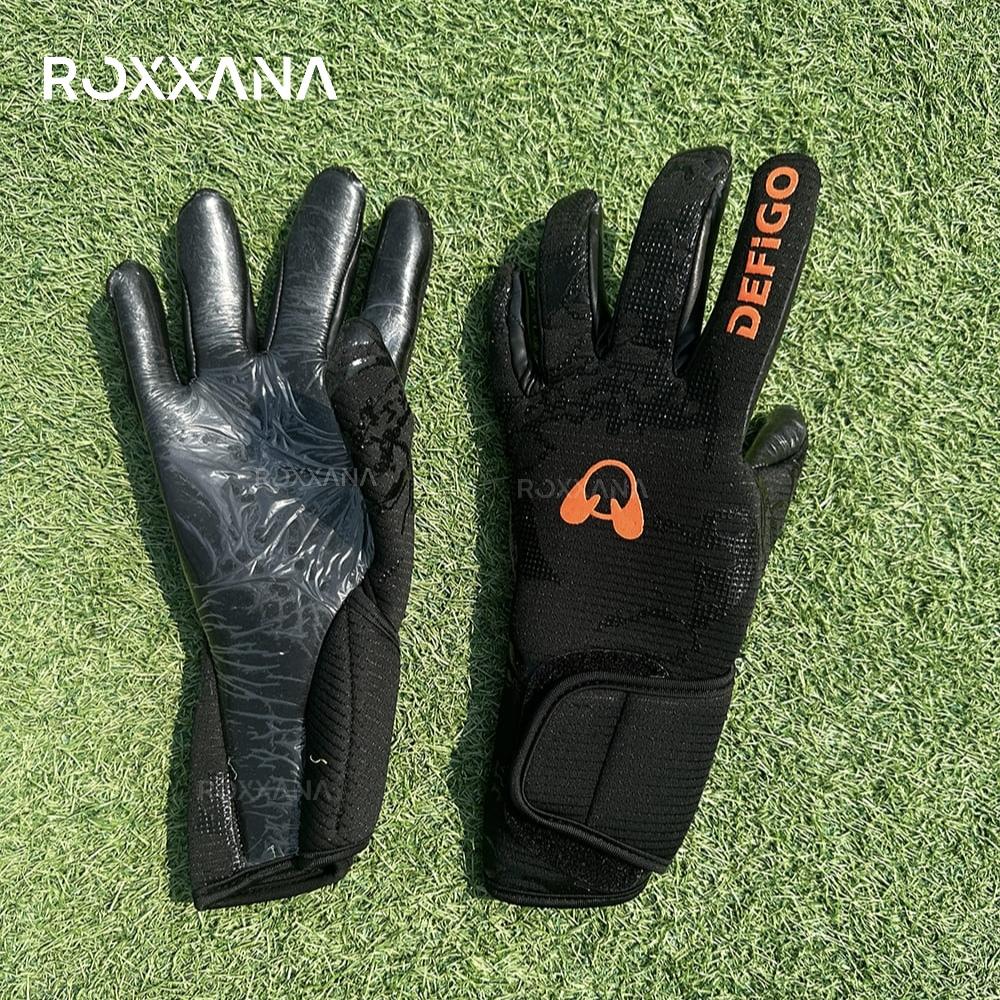 ROXXANA Hochleistungs-Schutz-Erwachsenen-Fußballtorwarthandschuhe - Rutschfest mit Latex-Grip | Ideal für Training & Spiele