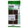 MAURER - Adhesive Felt 30 X 30 Mm (Blister 6 Pieces) Brown