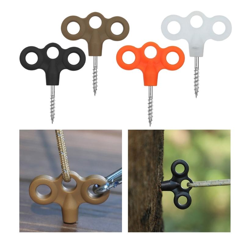 5pcs Outdoor Tent Stakes Heavy Type Ground Anchors Outdoor Camping Pegs for Beach Or Mountain Use