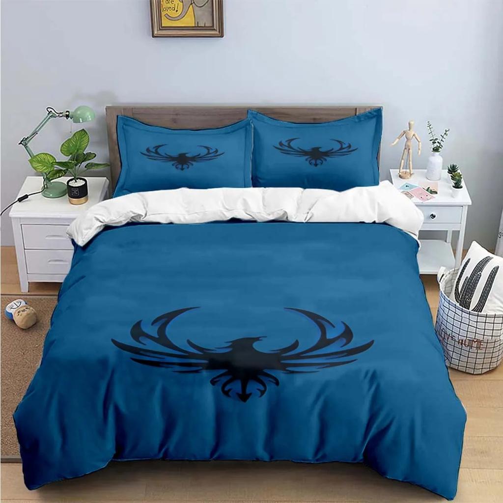 Fashion Popular Mythical Beast Phoenix Print Beding Sets Bed Suplies Set Soft Duvet Cover Bed Warm Comforter Set Beding Set High-End Premium Gift