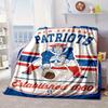 Patriots Team Spirit Portable Blanket/Soft Blanket Bedding Blanket Suitable for Travel Camping Living Rooms Offices Sofas Fan Gifts