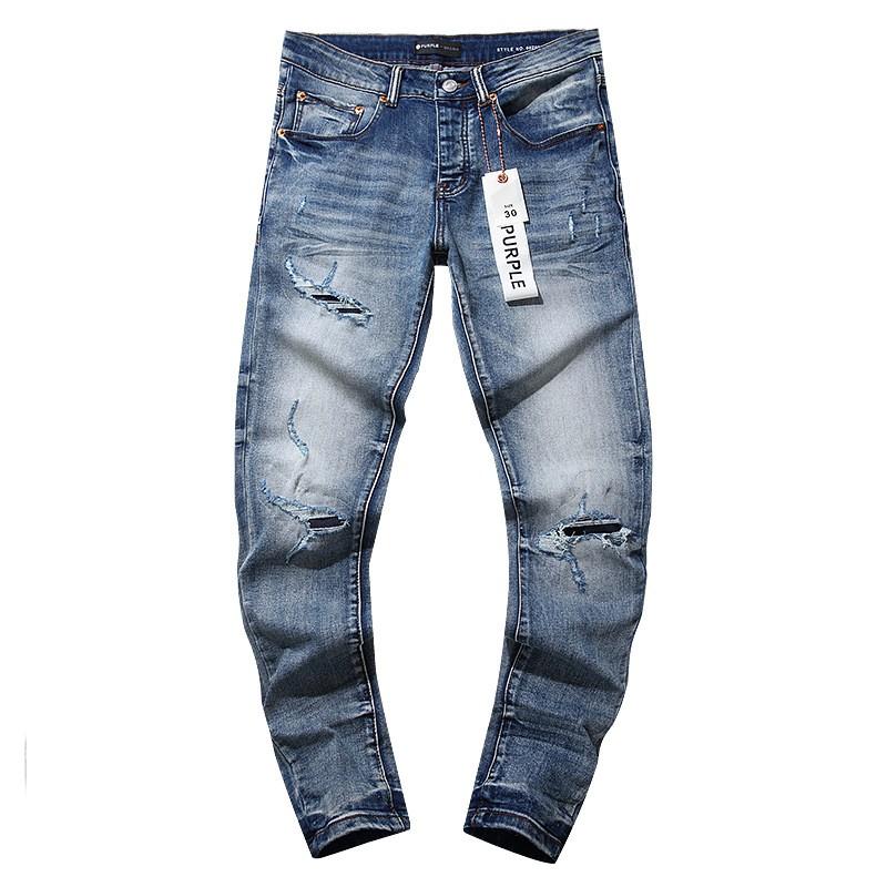 Jeans de Hombre Rectos con Parches Desgastados Estilo Vintage High Street Pantalones Casuales